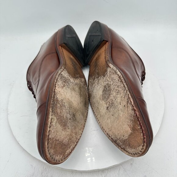 Allen Edmonds Park Avenue Men Size 12D Brown Leather Cap Toe Oxford Dress Shoes - Picture 7 of 12